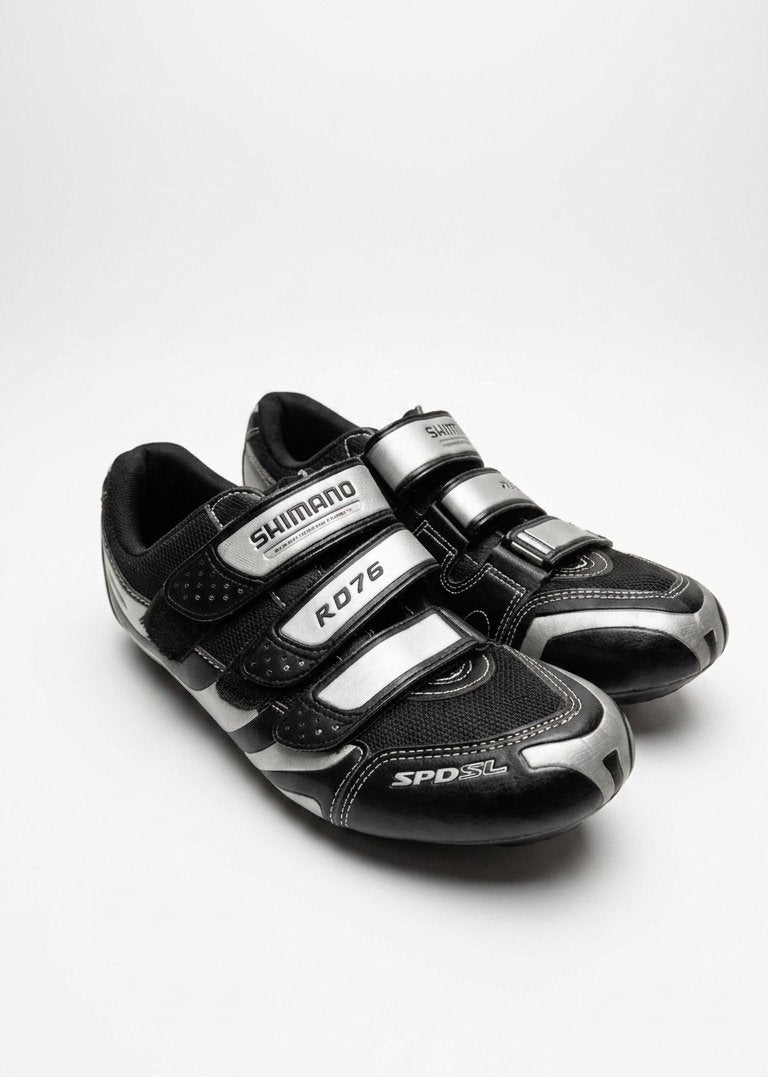 Shimanow R076 Racefietsschoenen – Maat 43 – Zwart/Zilver:, Ophalen of Verzenden, Gebruikt, Kleding