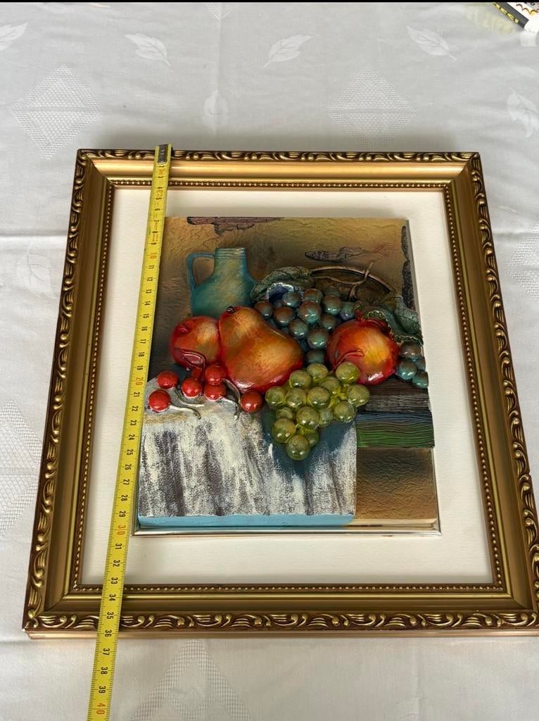 3D Fruits Stilleven Muurdecoratie - Klassiek & Kleurrijk, Ophalen of Verzenden