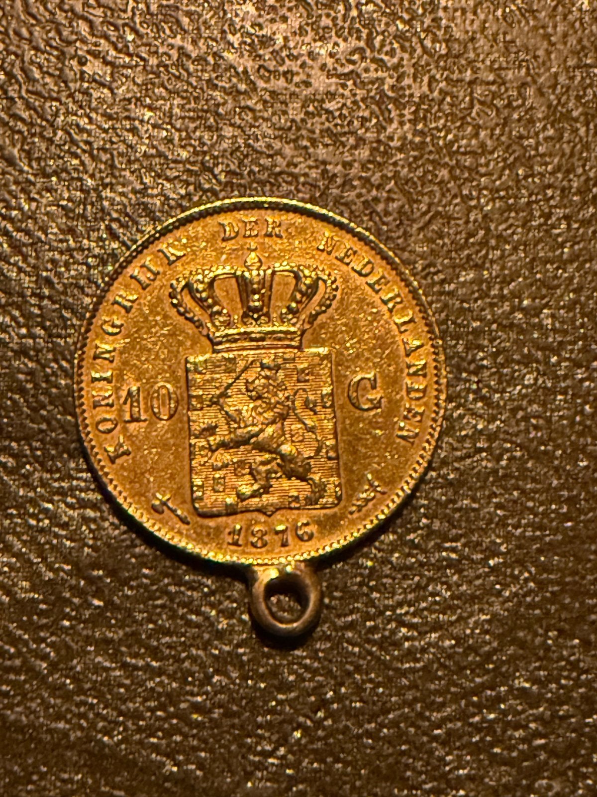 Gouden Tientje 1876 Koning Willem III met oogje, Postzegels en Munten, Koning Willem III, Losse munt, 10 gulden, Goud