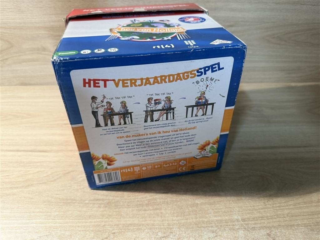 Ik hou van holland het verjaardagsspel - S7125, Hobby en Vrije tijd, Gezelschapsspellen | Bordspellen, Verzenden, Zo goed als nieuw