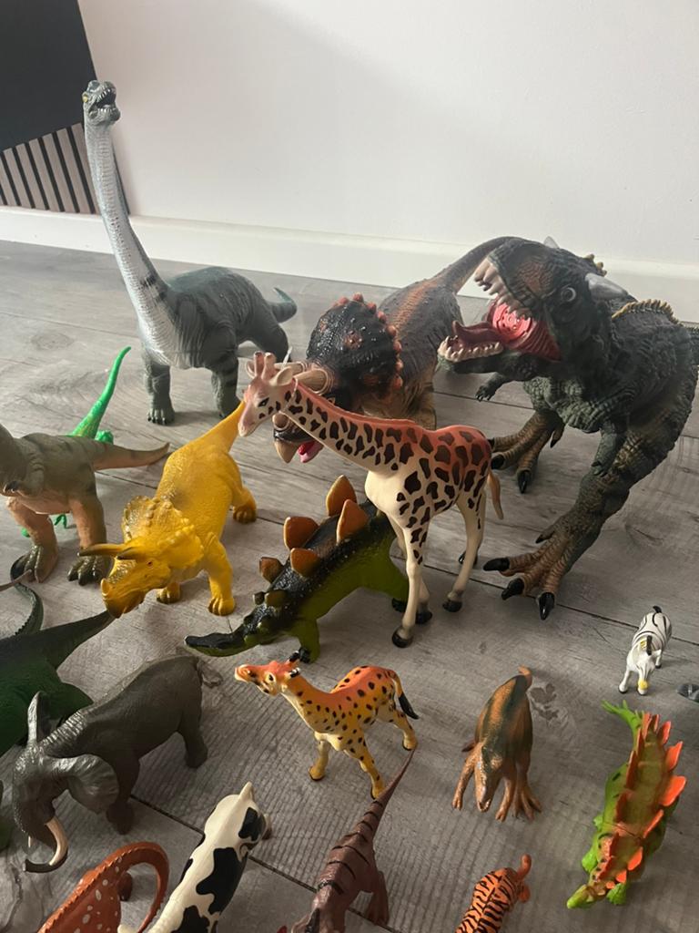 Dino’s - dieren, Kinderen en Baby's, Speelgoed | Overig, Ophalen, Zo goed als nieuw, Jongen of Meisje
