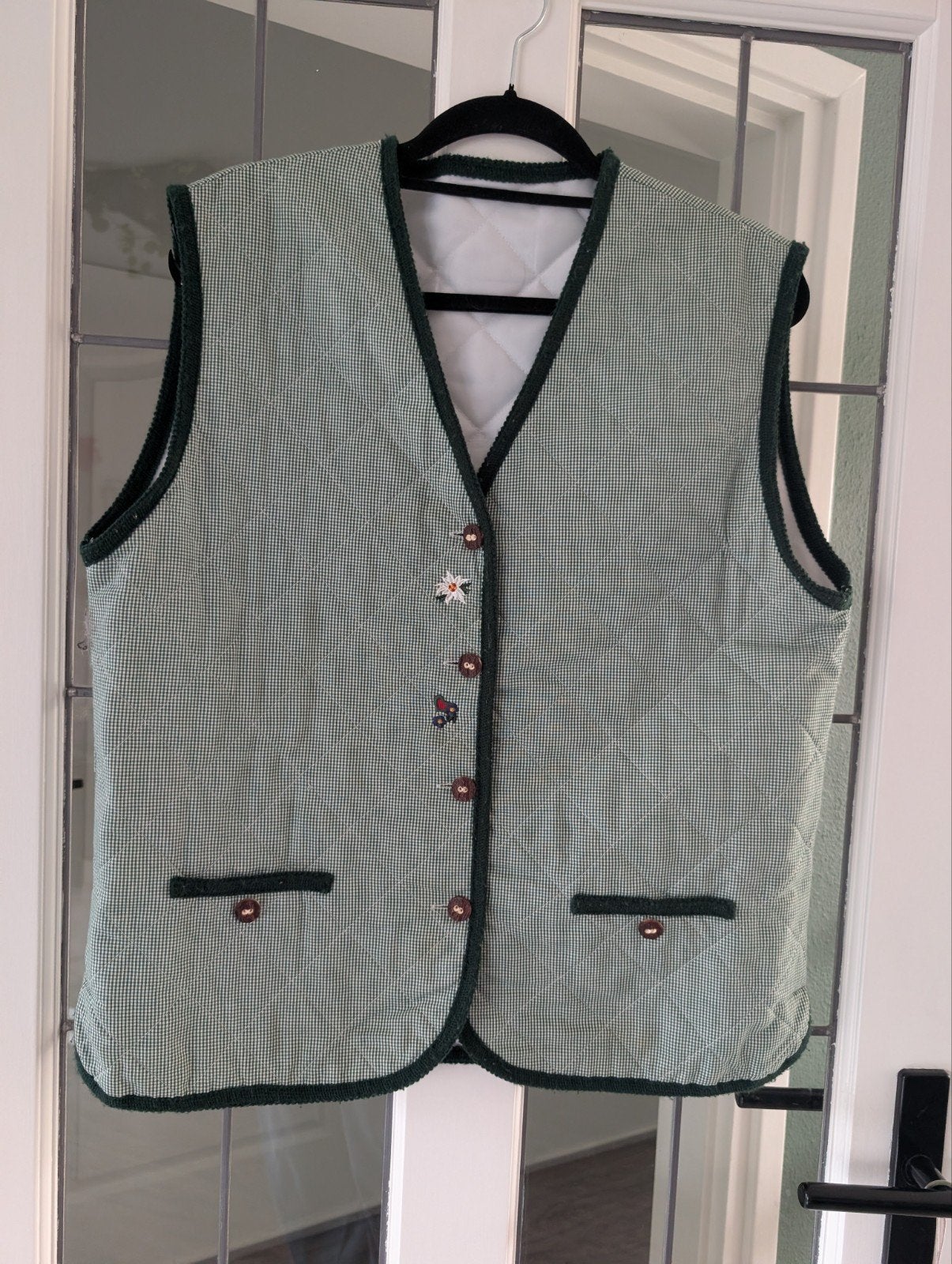Groen geruite bodywarmer - Oktoberfest, Ophalen of Verzenden, Zo goed als nieuw