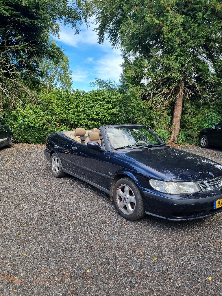 Saab 9-3 2.0 T Cabrio AUT 2001 LPG, Beige, Cabriolet, 75 €/maand, 1600 kg