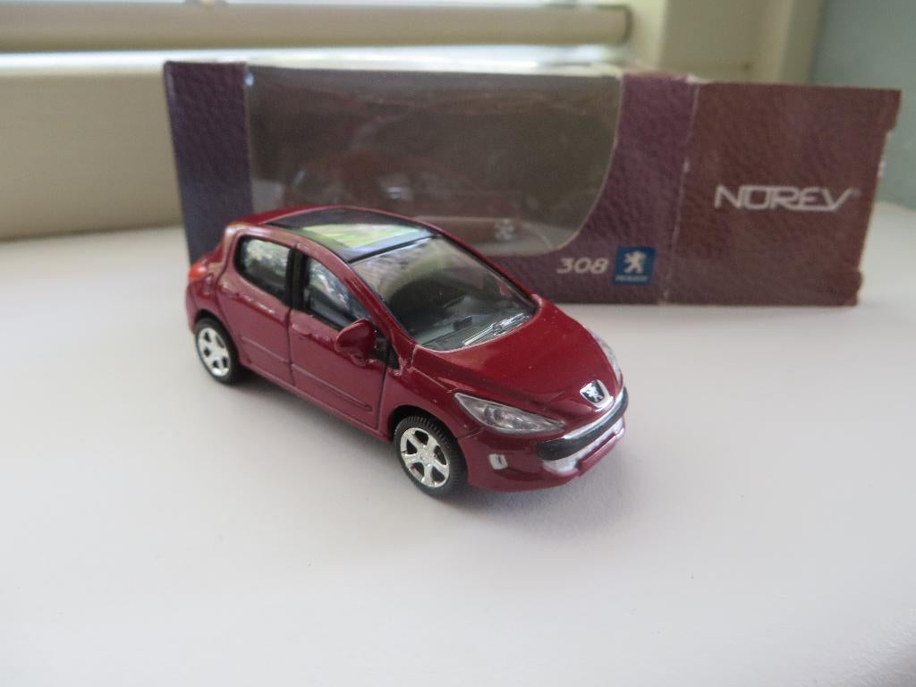 Norev Minijet Peugeot 308 rood, Hobby en Vrije tijd, Modelauto's | Overige schalen, Ophalen of Verzenden, Nieuw, Auto