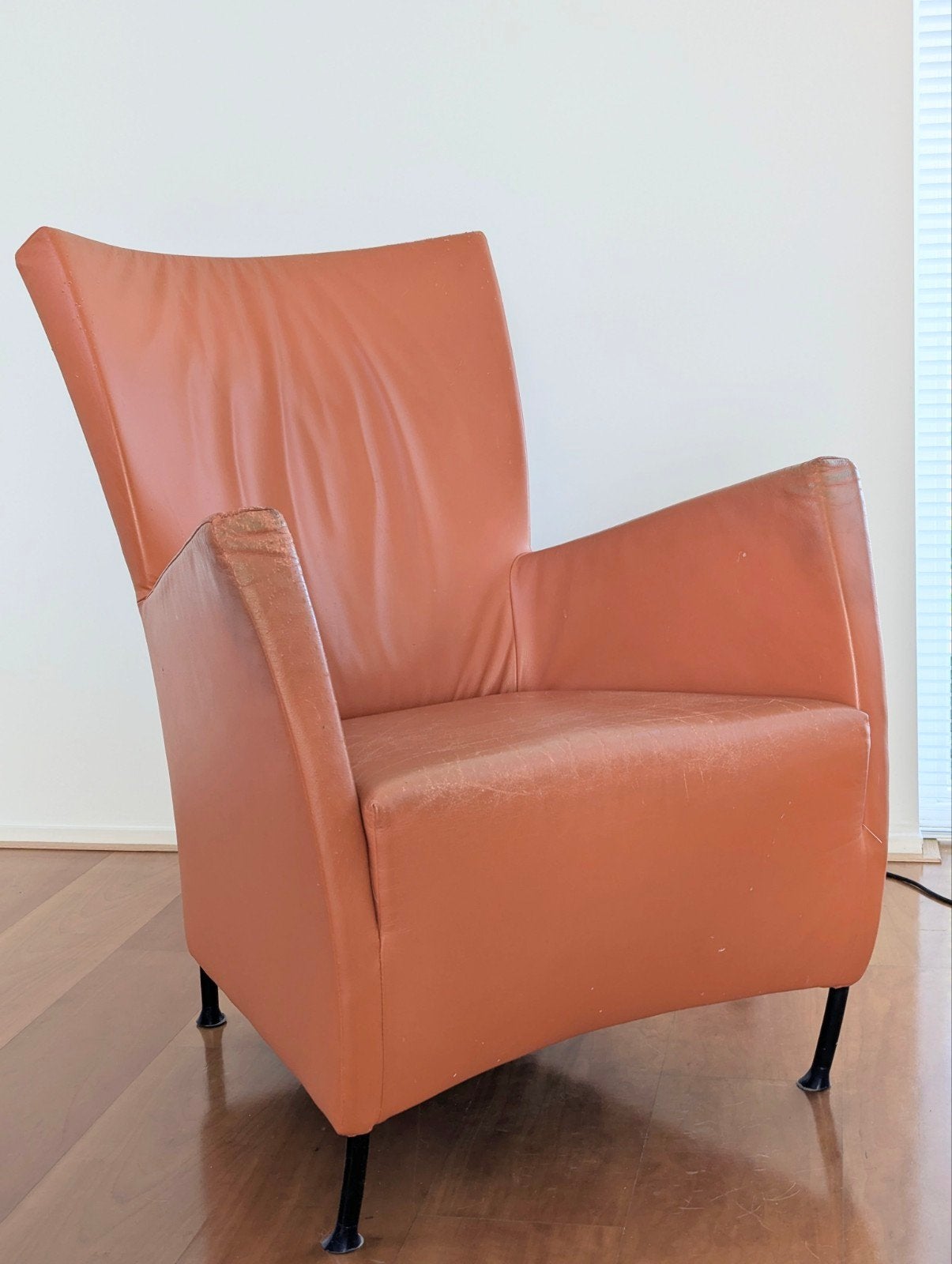 2 Windy fauteuils van Gijs Papavoine voor Montis, Ophalen, Gebruikt, 75 tot 100 cm, Leer