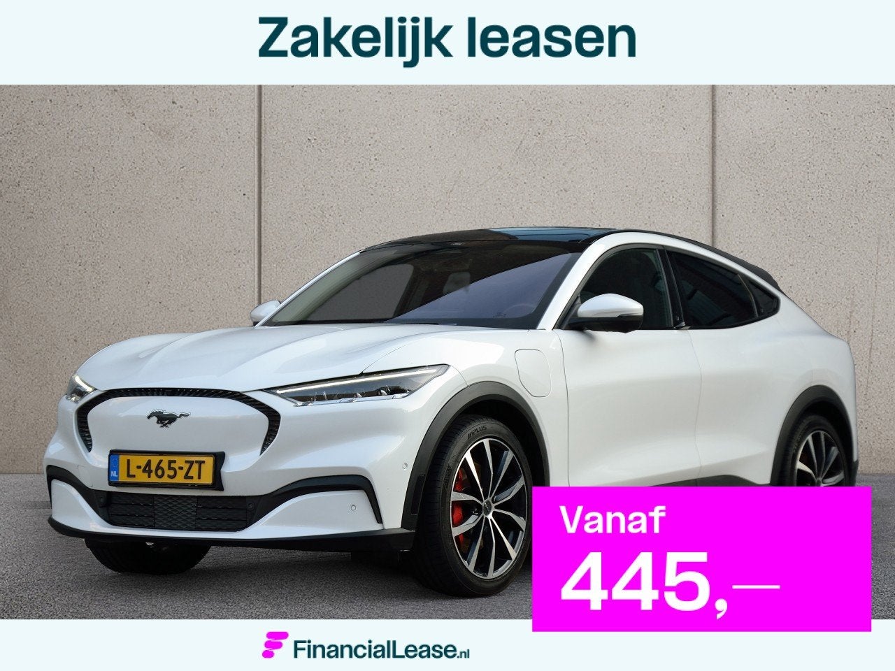 Ford Mustang Mach-E RWD 75 kWh SOH 92,5% | Panodak | B&O | C, Automaat, Achterwielaandrijving, Gebruikt, Wit