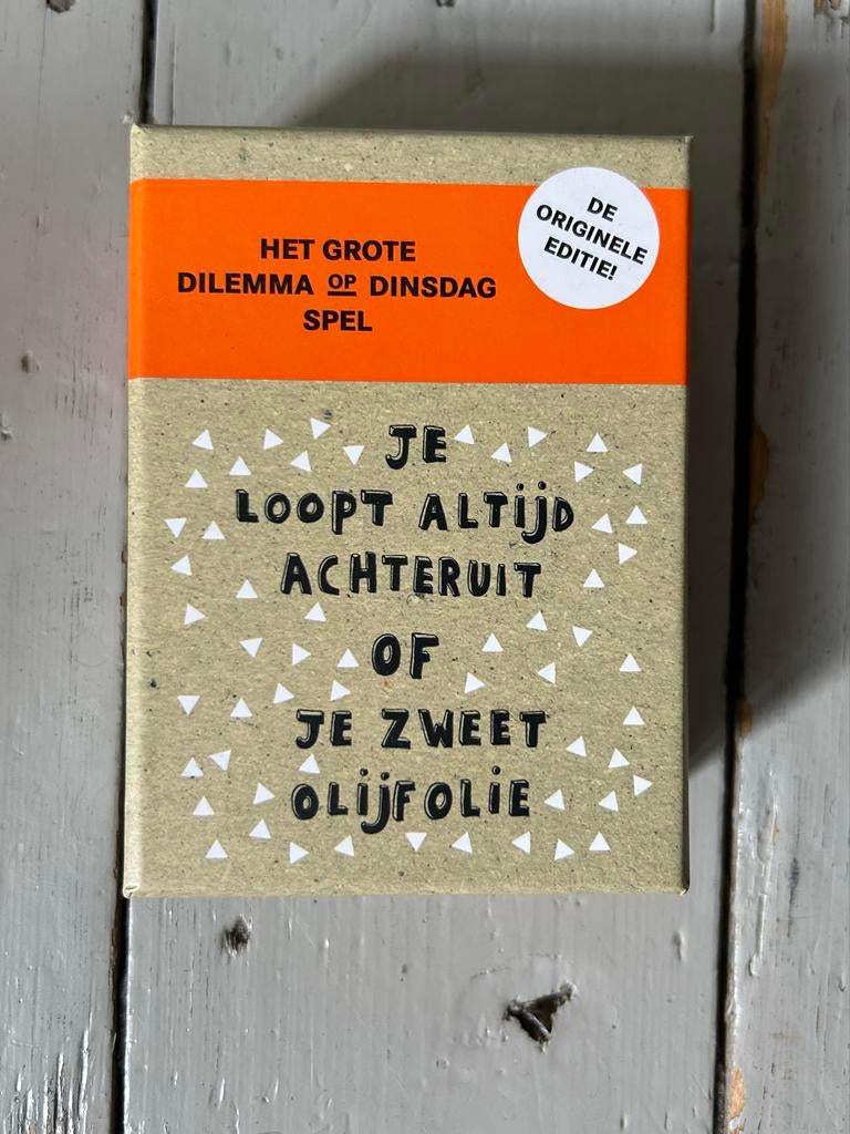Het grote dilemma op dinsdag-spel, Drie of vier spelers, Ophalen of Verzenden, Zo goed als nieuw