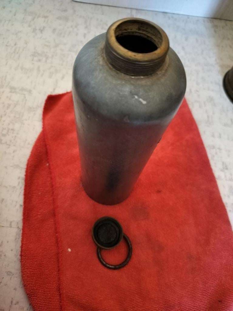 Zinken waterkruik, Verzamelen, Retro, Ophalen of Verzenden, Huis en Inrichting