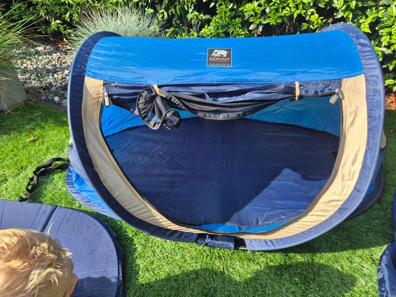 Deryan Peuter Luxe Slaaptentje - Blauw, Caravans en Kamperen, Tenten, tot en met 2, Ophalen