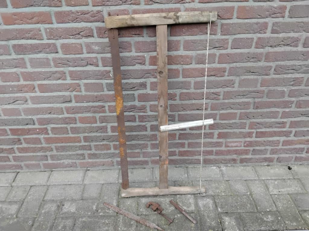 Boeren gereedschap spanzaag enz., Antiek en Kunst, Antiek | Gereedschap en Instrumenten, Ophalen of Verzenden