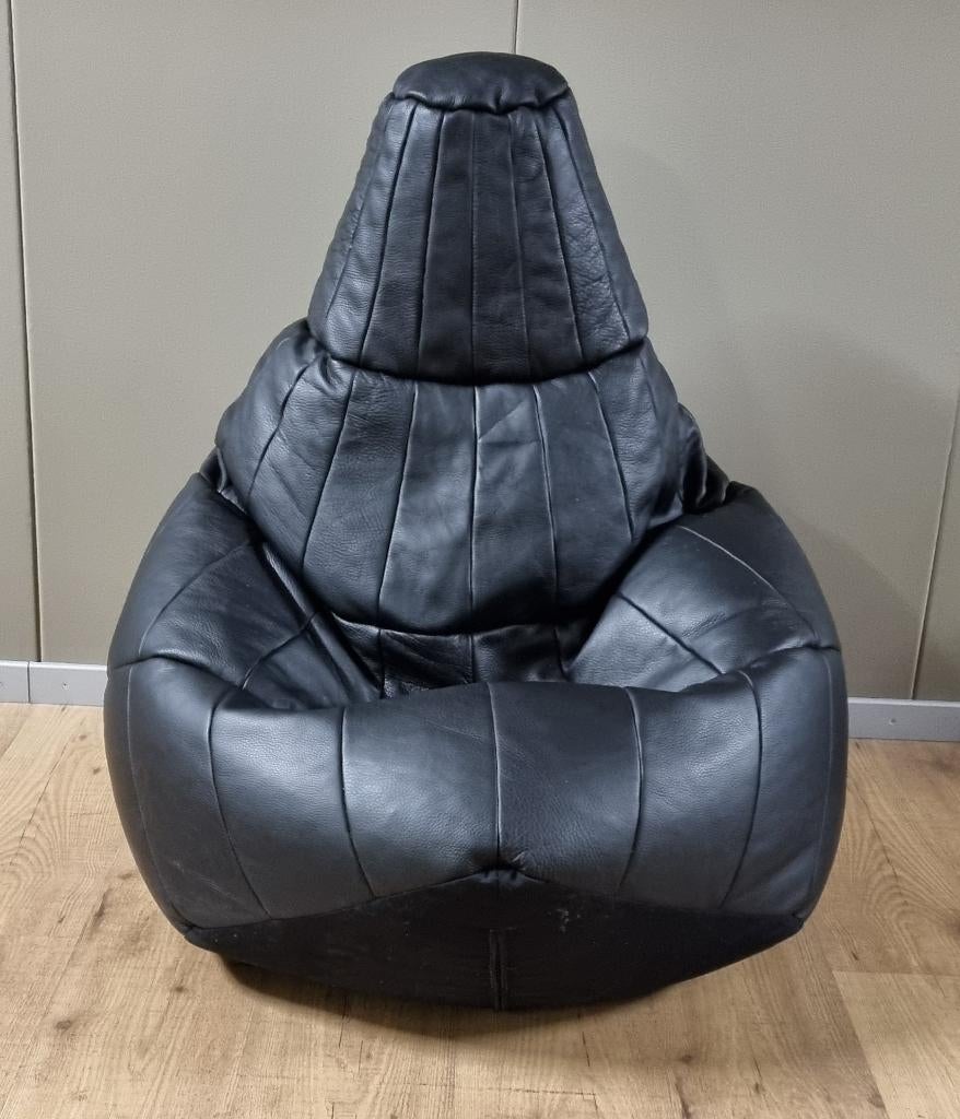 Leren zitzak Nero Black, Ophalen of Verzenden, Nieuw, Zwart, Zitzakstoel