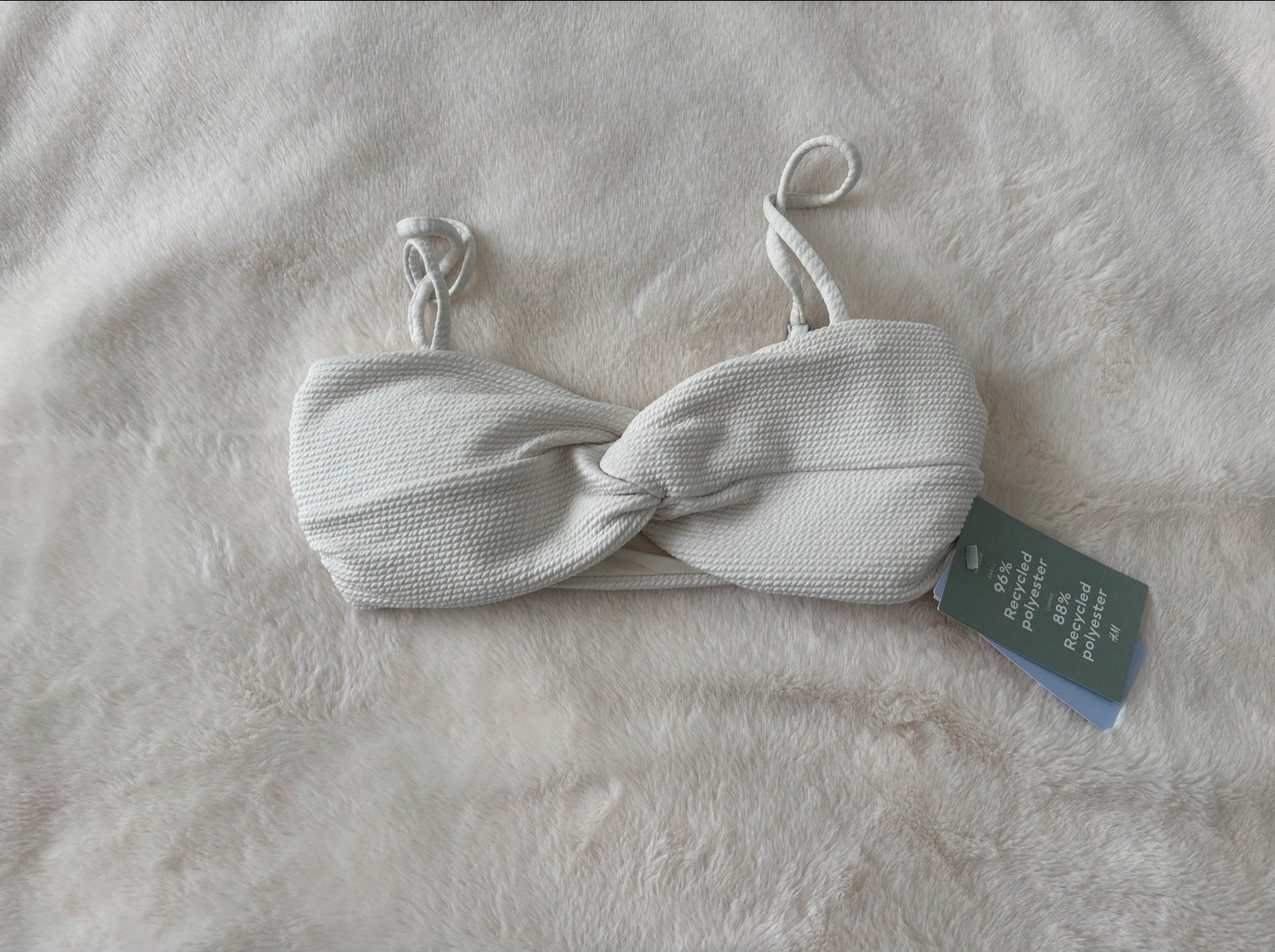 H&M Bikini top. Crème. Maat 36, Ophalen of Verzenden, Nieuw, Wit, Overige typen