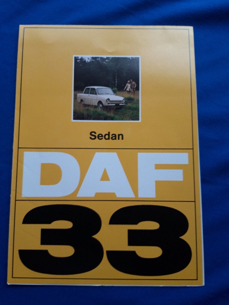 folder Daf 33 modeljaar 1973 - Nederlands, Daf variomatic, Ophalen of Verzenden, Zo goed als nieuw, Overige merken