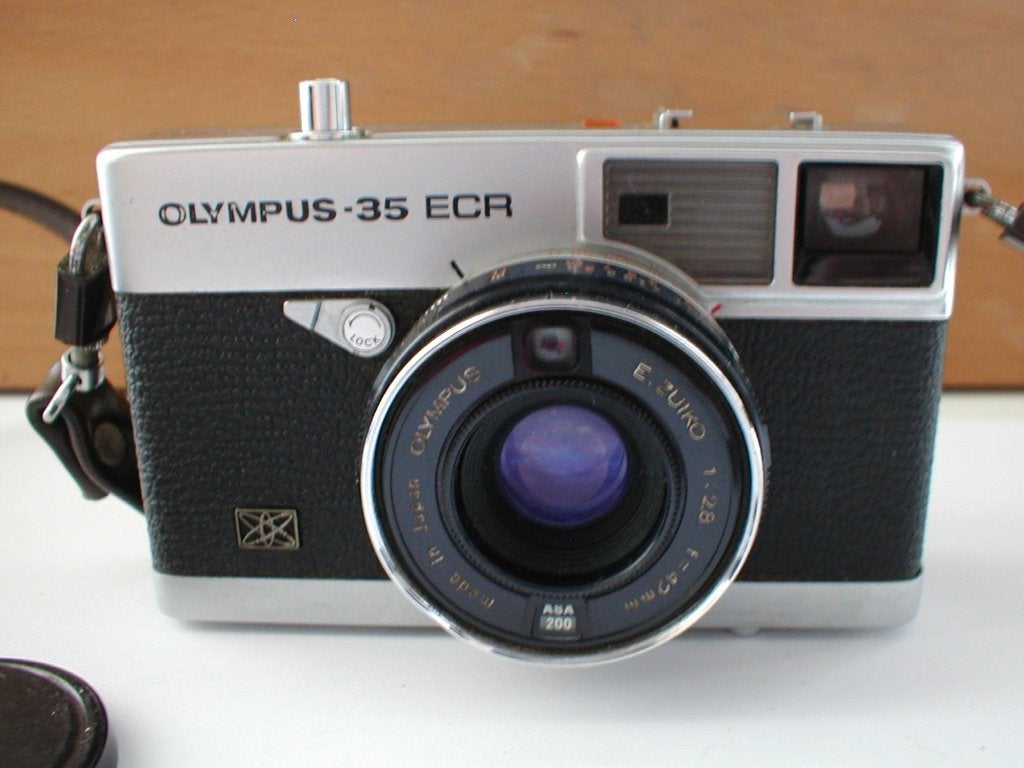 Olympus - 35 ECR meetzoeker ( rangefinder ), Ophalen of Verzenden, Gebruikt, Compact, Olympus