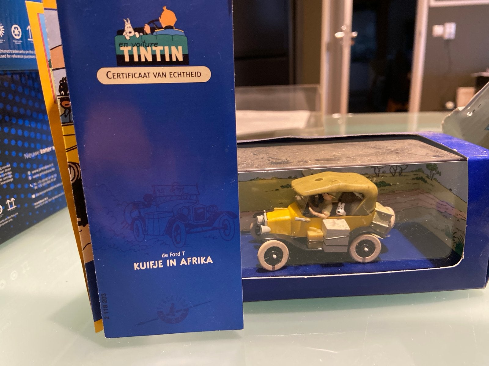 Schaalmodel Kuifje Ford T - Kuifje in Afrika, Hobby en Vrije tijd, Modelbouw | Auto's en Voertuigen, Overige merken, 1:50 of kleiner
