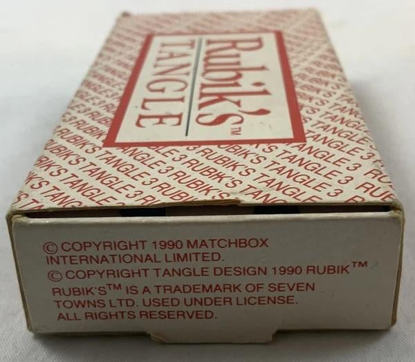 Matchbox Rubik's Tangle Puzzel Vintage 1990 Geduldspel, Verzenden, Minder dan 500 stukjes, Zo goed als nieuw, Rubik's of 3D-puzzel