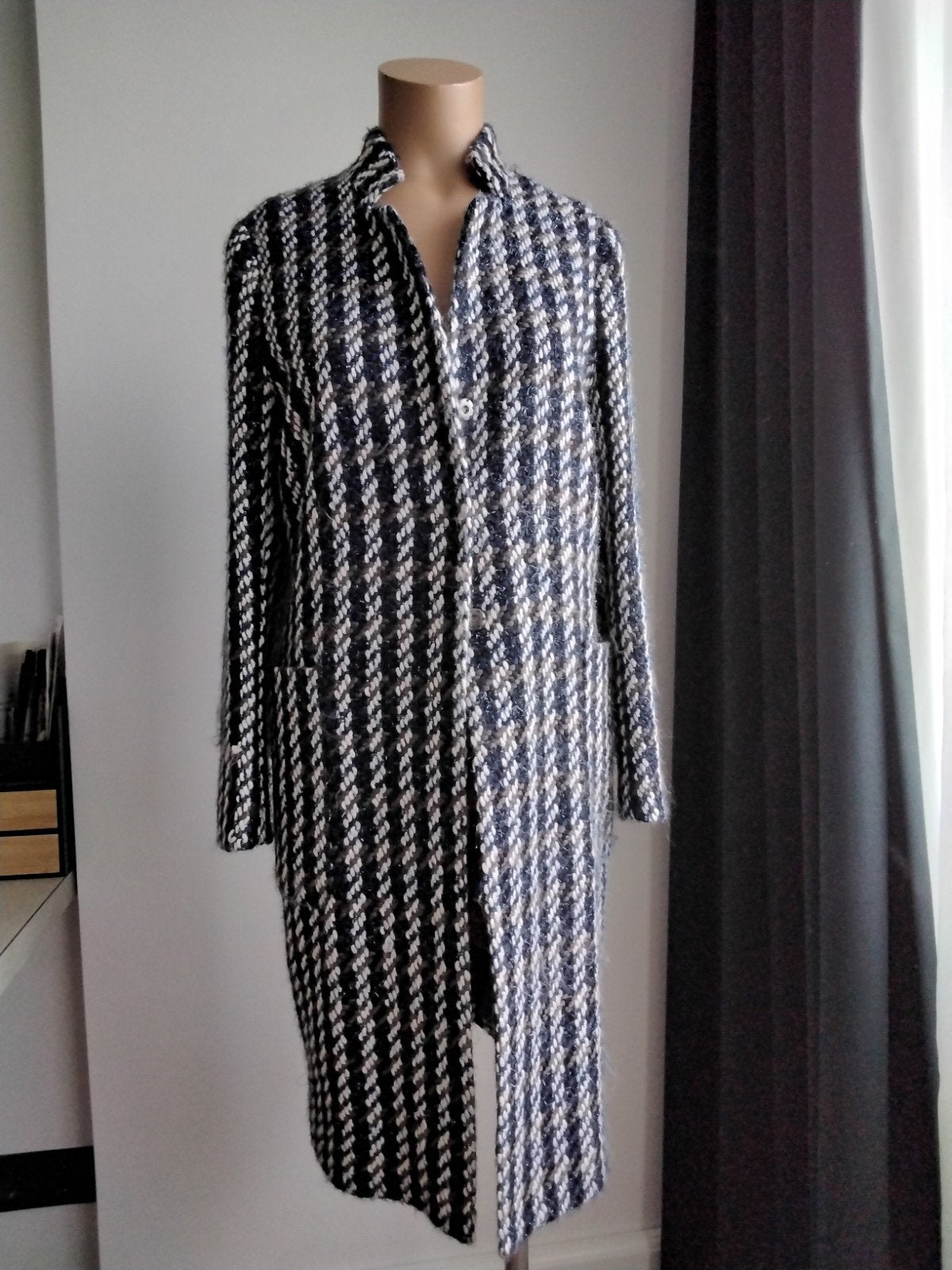 Kyra & Ko lange jas/vest in maat S, Kleding | Dames, Blauw, Ophalen of Verzenden, Zo goed als nieuw, Kyra & Ko