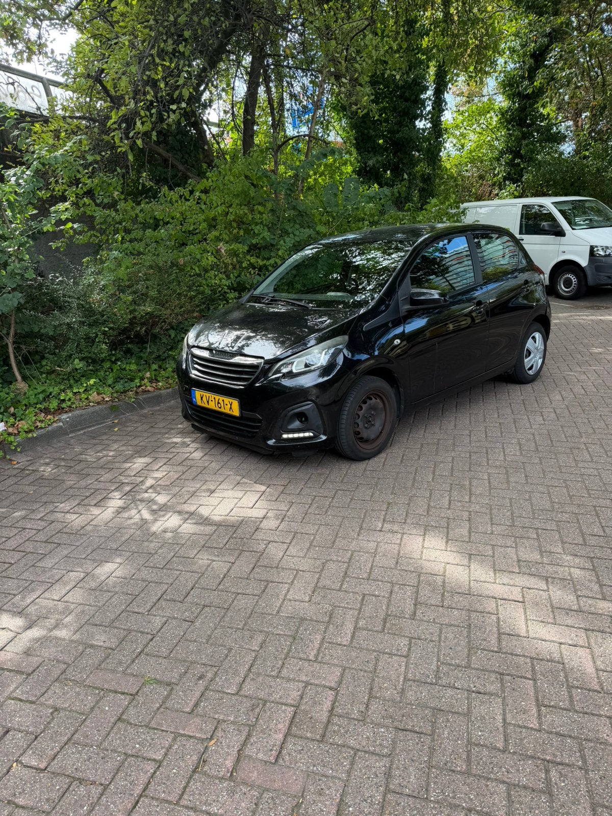 Peugeot 108 2016, Auto diversen, Schadeauto's, Ophalen, Zwart, Handgeschakeld, 998 cc