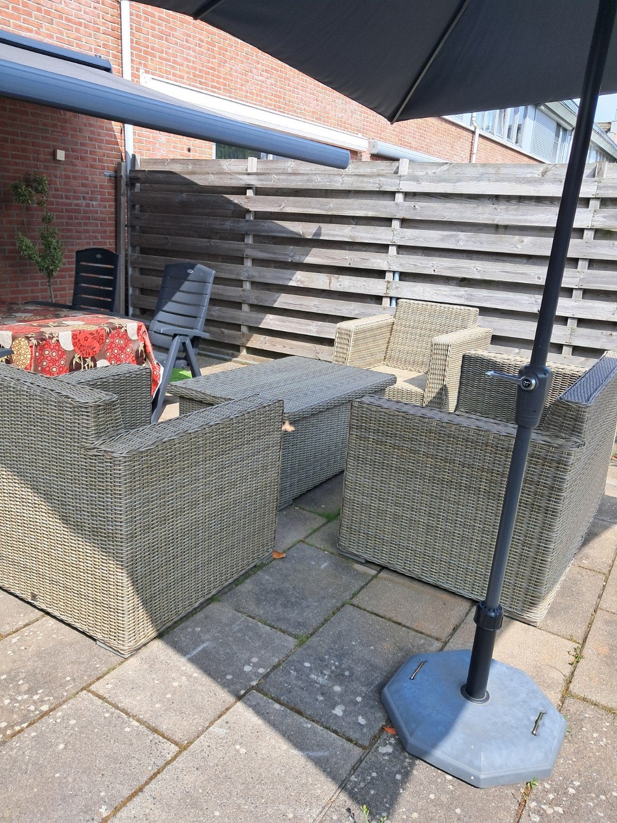 wicker loungeset, Ophalen, Rotan, Tuinset