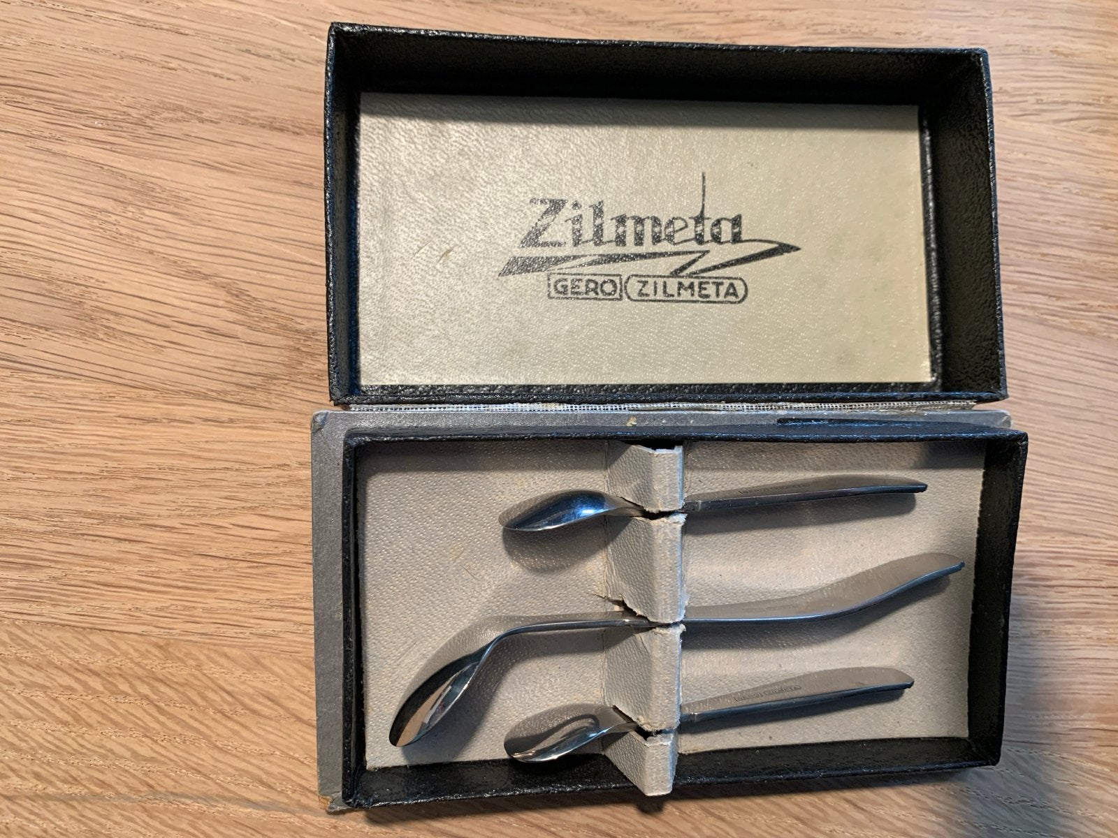 Vintage Zilmeta Gero 562 lepeltjes in originele doos, Ophalen