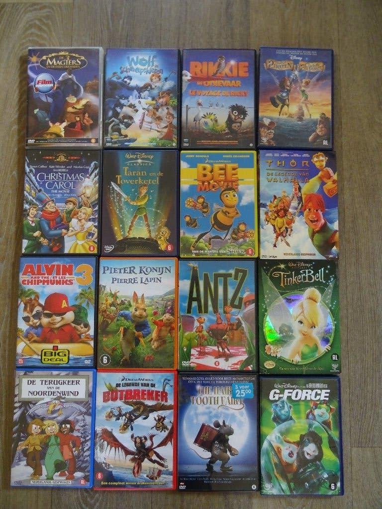 30 DVD Tekenfilms en animatiefilms, Cd's en Dvd's, Dvd's | Tekenfilms en Animatie, Alle leeftijden, Ophalen of Verzenden, Zo goed als nieuw