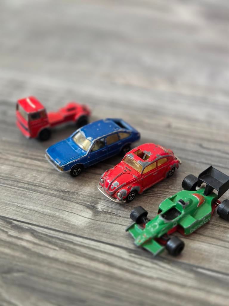 4 Vintage Majorette Modelauto's, Ophalen of Verzenden, Gebruikt, Auto