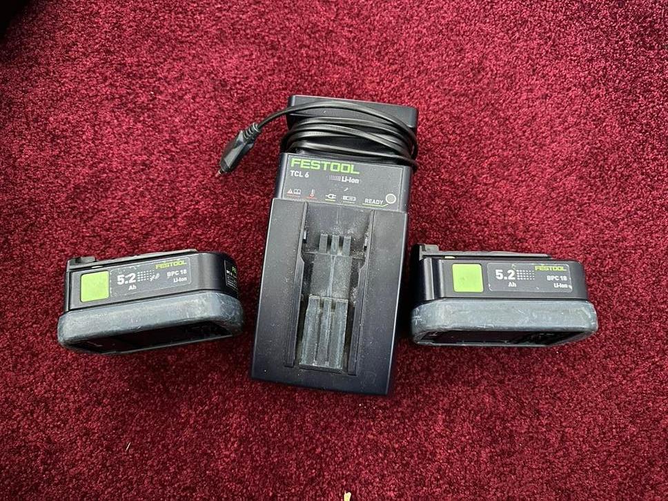 Festool accu's en oplader, Doe-het-zelf en Verbouw, Gereedschap | Machine-onderdelen en Toebehoren, Ophalen of Verzenden, Gebruikt
