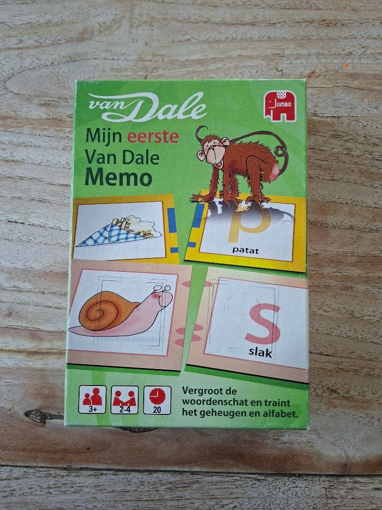 Memoryspel: mijn eerste van Dale memo, Een of twee spelers, Ophalen of Verzenden, Gebruikt, Jumbo