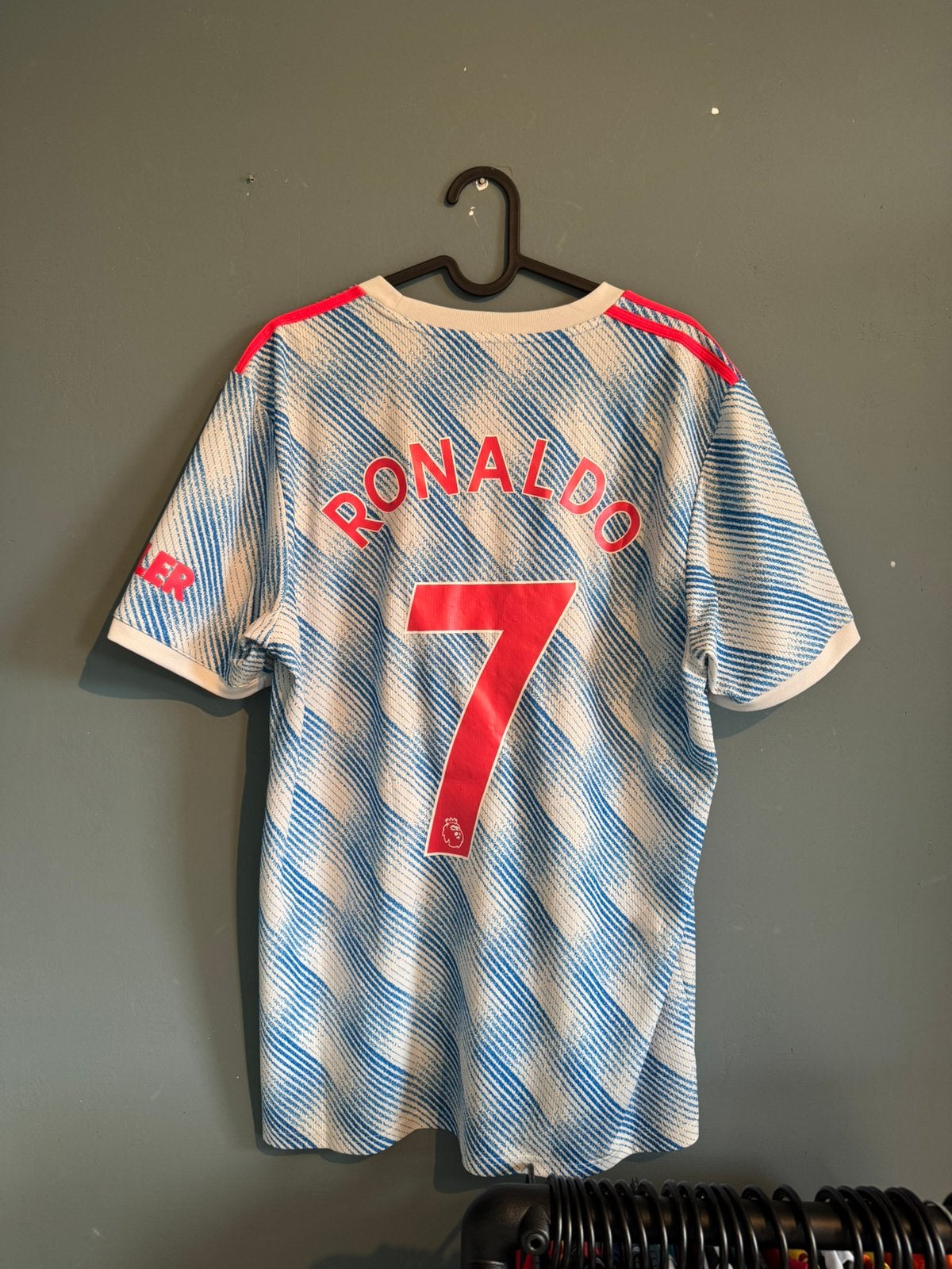 Manchester United 2021/22 Away Shirt Ronaldo #7 Adidas, Kleding | Heren, Verzenden, Zo goed als nieuw, Maat 52/54 (L), Rood