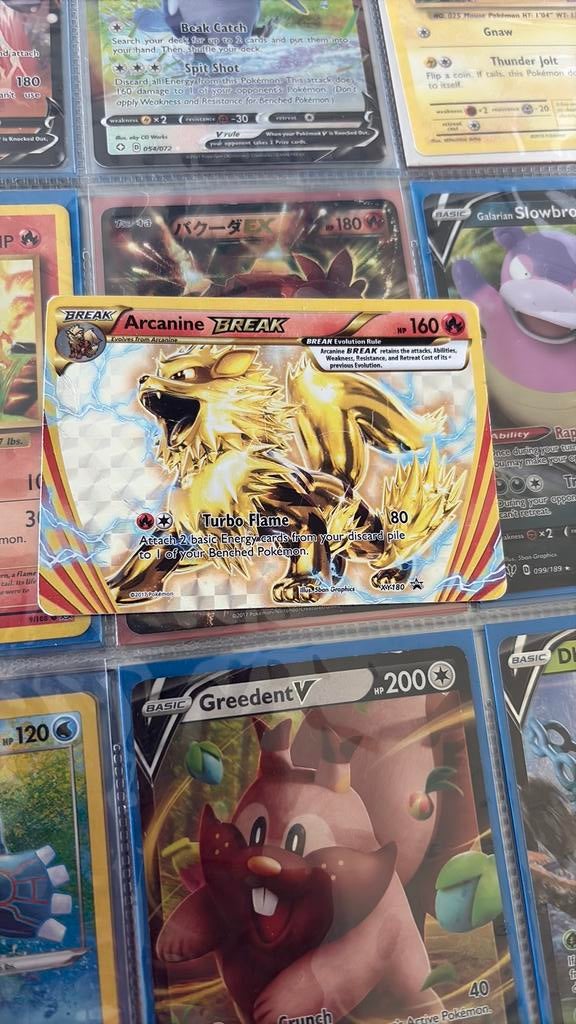 Arcanine break pokemon kaart, Ophalen of Verzenden, Zo goed als nieuw