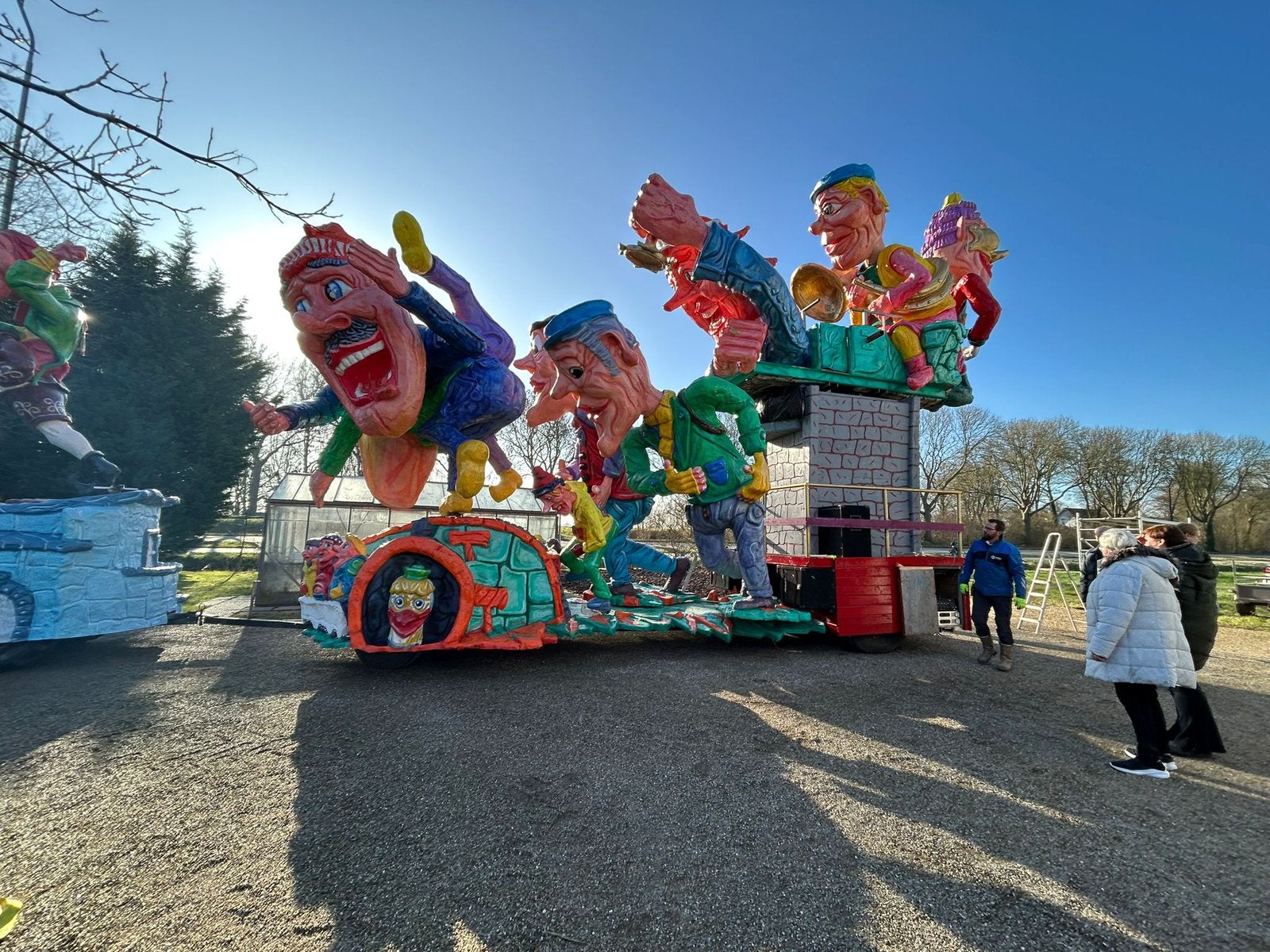 Carnavalswagen thema schaatsen, Hobby en Vrije tijd, Overige Hobby en Vrije tijd, Ophalen