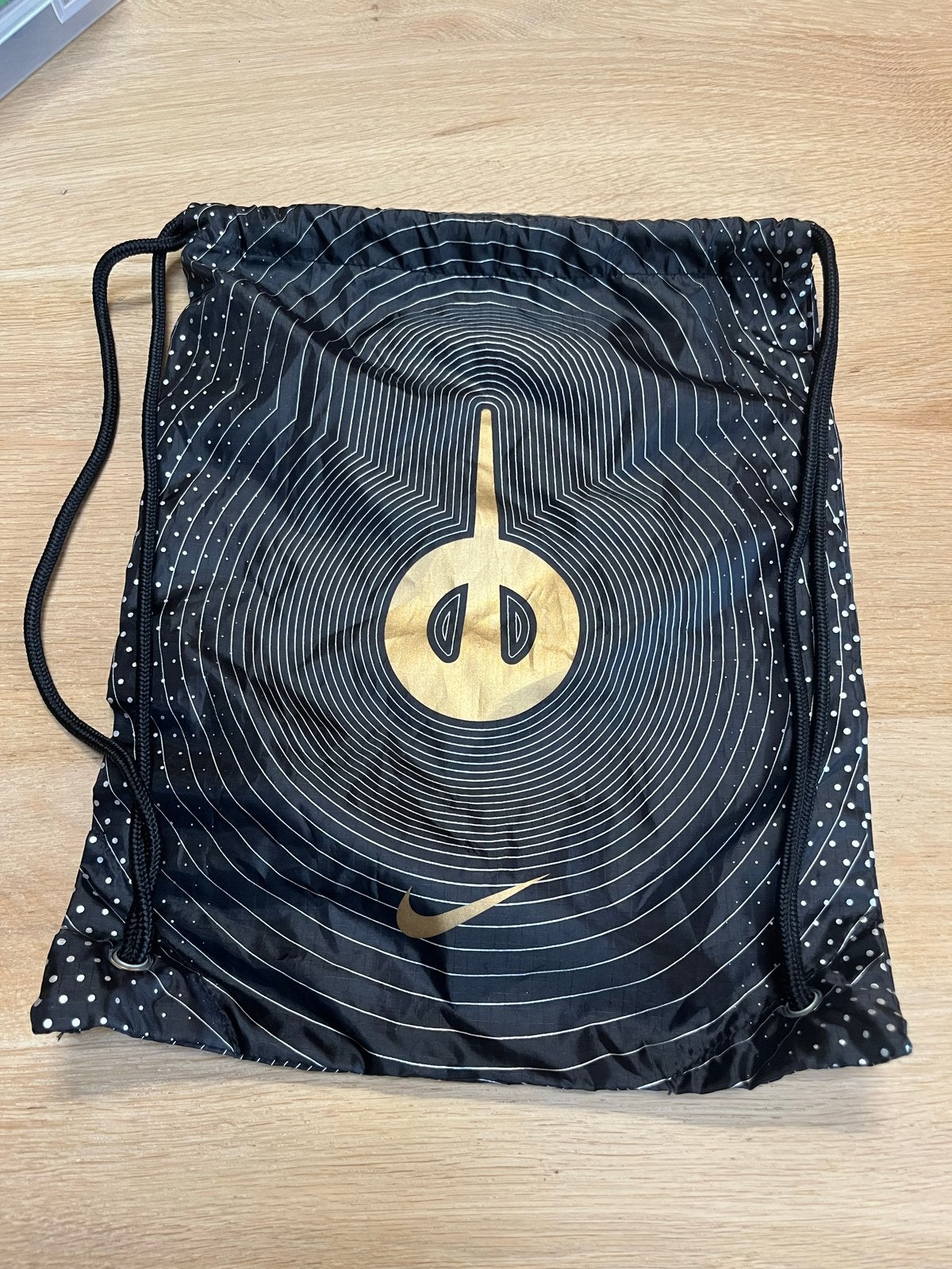 Nike Tiempo Gymtas - Zwart/Goud, Sieraden, Tassen en Uiterlijk, Tassen | Rugtassen, Overige merken, Nieuw, Ophalen of Verzenden