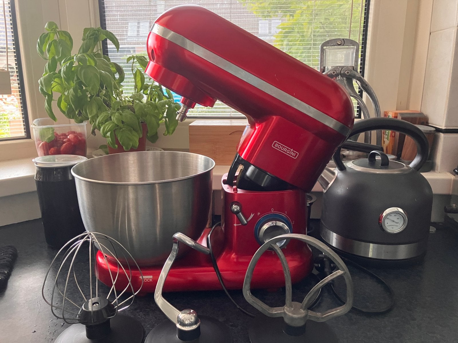 Bourgini Classic Kitchen Chef keukenmachine, Witgoed en Apparatuur, Keukenmixers, 4 liter of meer, 3 snelheden of meer, Ophalen of Verzenden