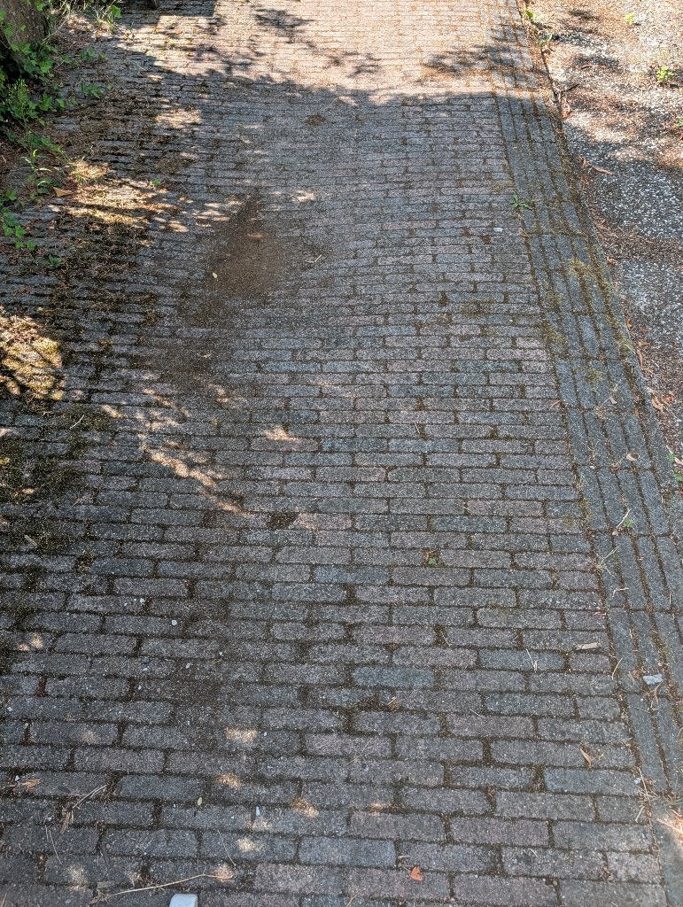 GRATIS Betonklinkers (18 m²) – zelf verwijderen, Tuin en Terras, Tegels en Klinkers, Ophalen, Gebruikt, Klinkers, 10 m² of meer