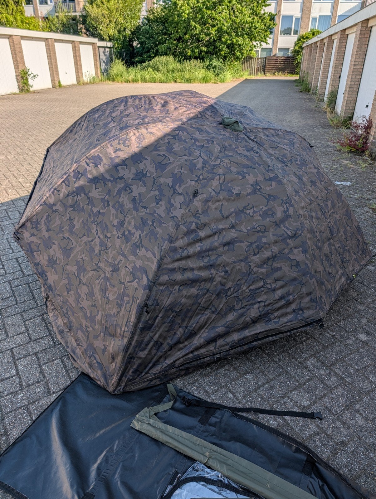 Fox Ultra 60 Brolly Ventec Ripstop System Camo, Ophalen of Verzenden