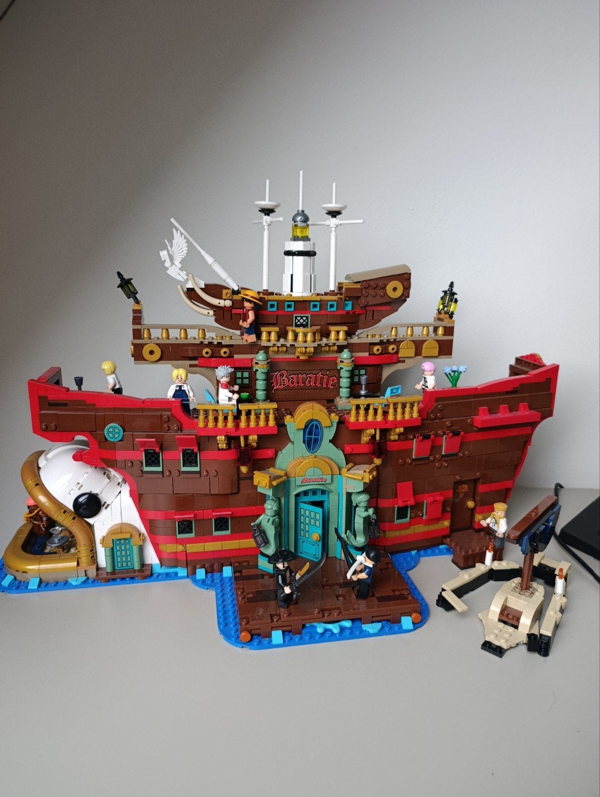 Lego One Piece Baratie Restaurant Schip (75640), Lego, Ophalen of Verzenden, Zo goed als nieuw, Compleet
