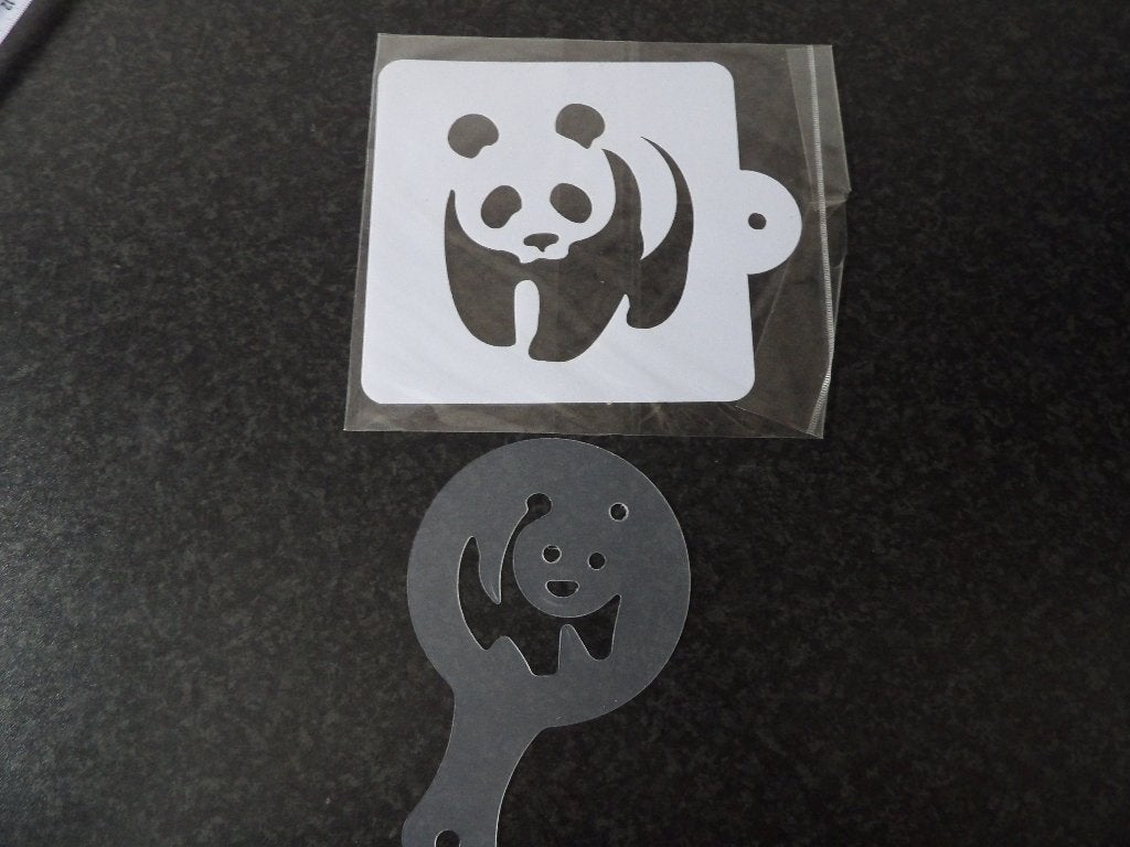 nieuw 2x sjabloon panda, Ophalen of Verzenden, Nieuw, Taarten of Cupcakes, Versiering
