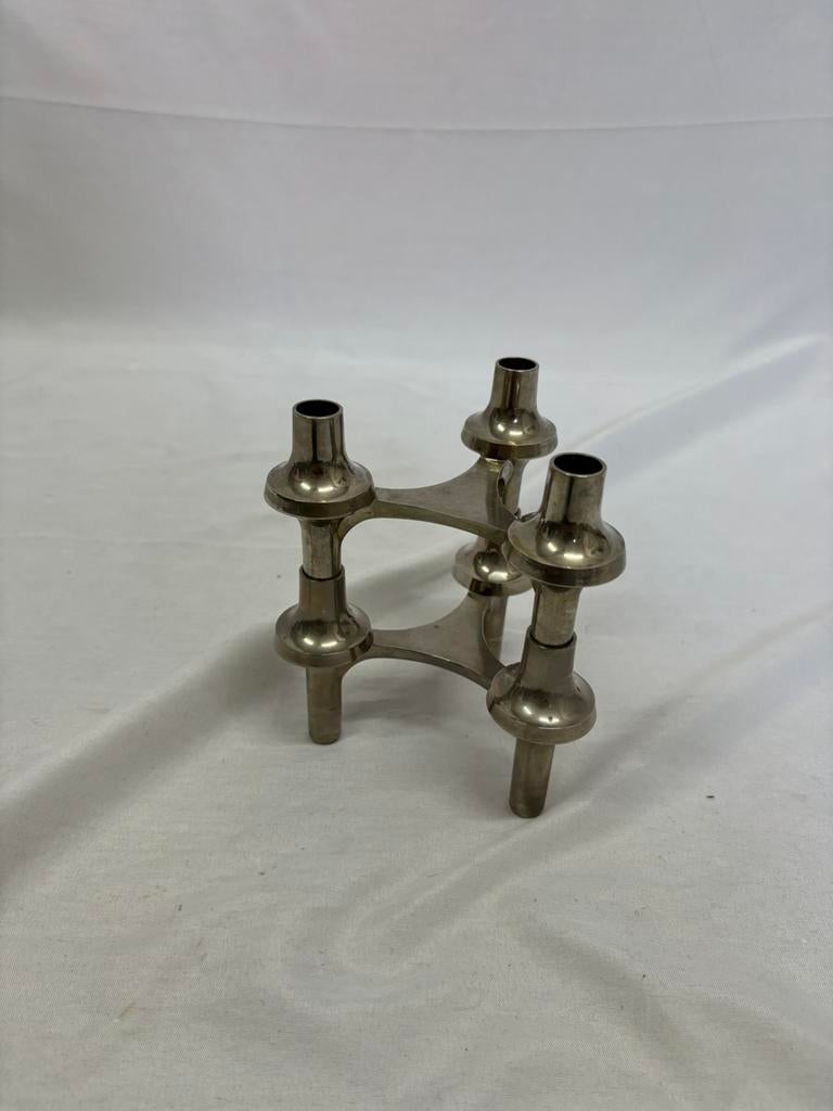 Stoff Nagel BMF vintage kandelaren set van 2 stuks., Ophalen of Verzenden, Gebruikt