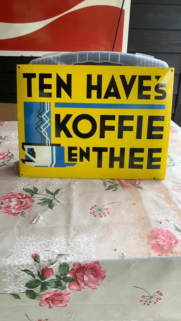 Reclamebord Ten Have’s Koffie en Thee, Verzamelen, Merken en Reclamevoorwerpen, Ophalen of Verzenden, Zo goed als nieuw, Reclamebord
