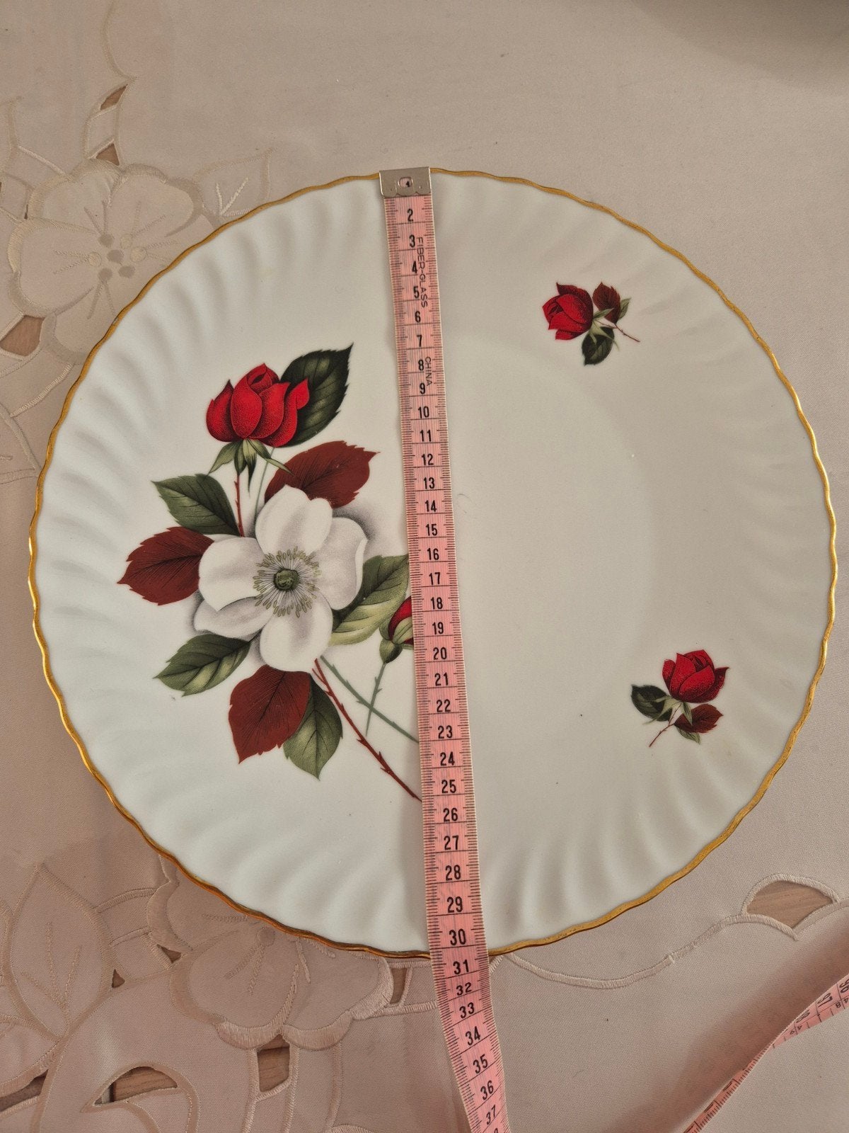 Seltmann Weiden Bavaria Hartporzellan Schaal met Bloemen, Ophalen of Verzenden