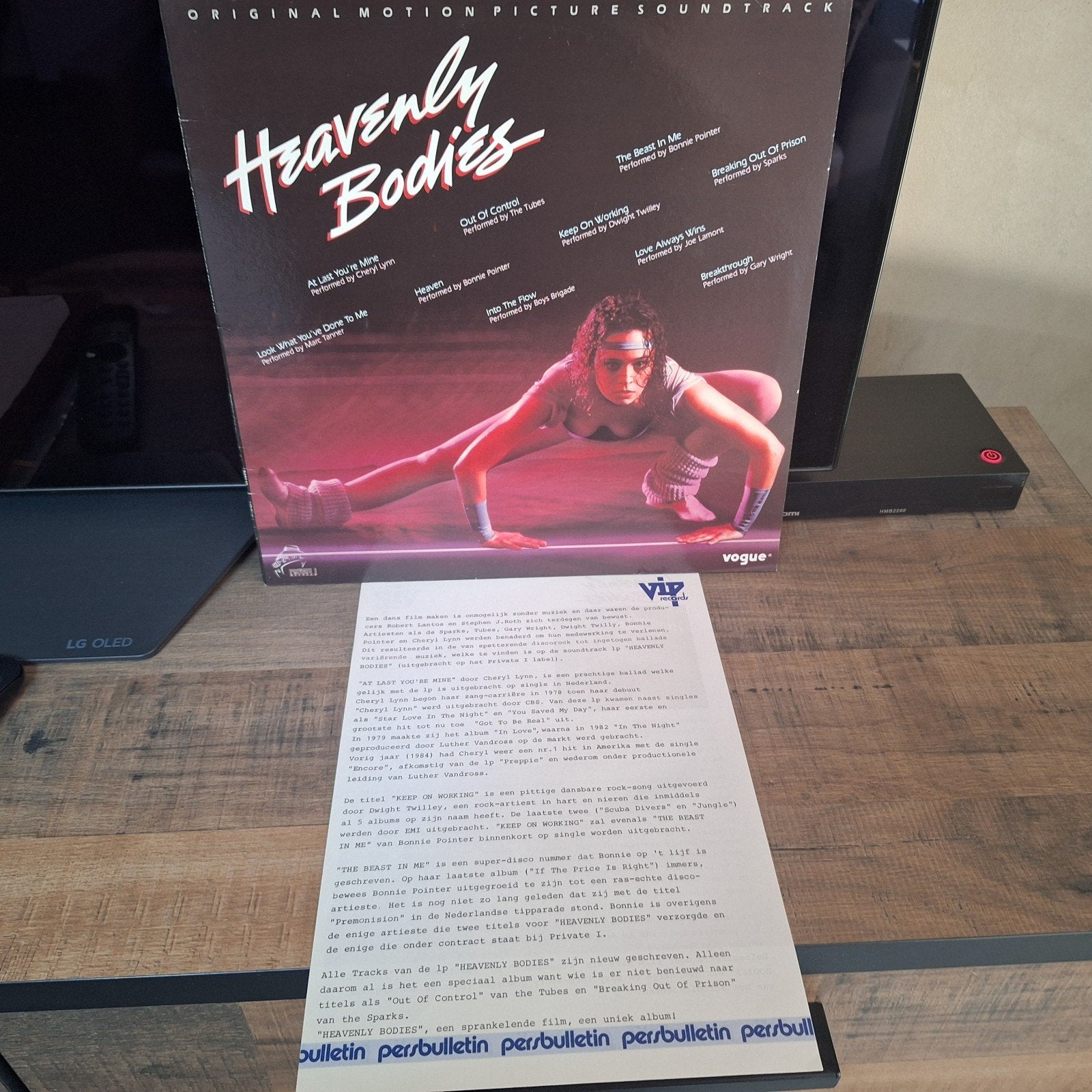 heavenly bodies filmmuziek lp, LP, Gebruikt, Ophalen of Verzenden, Complilatie