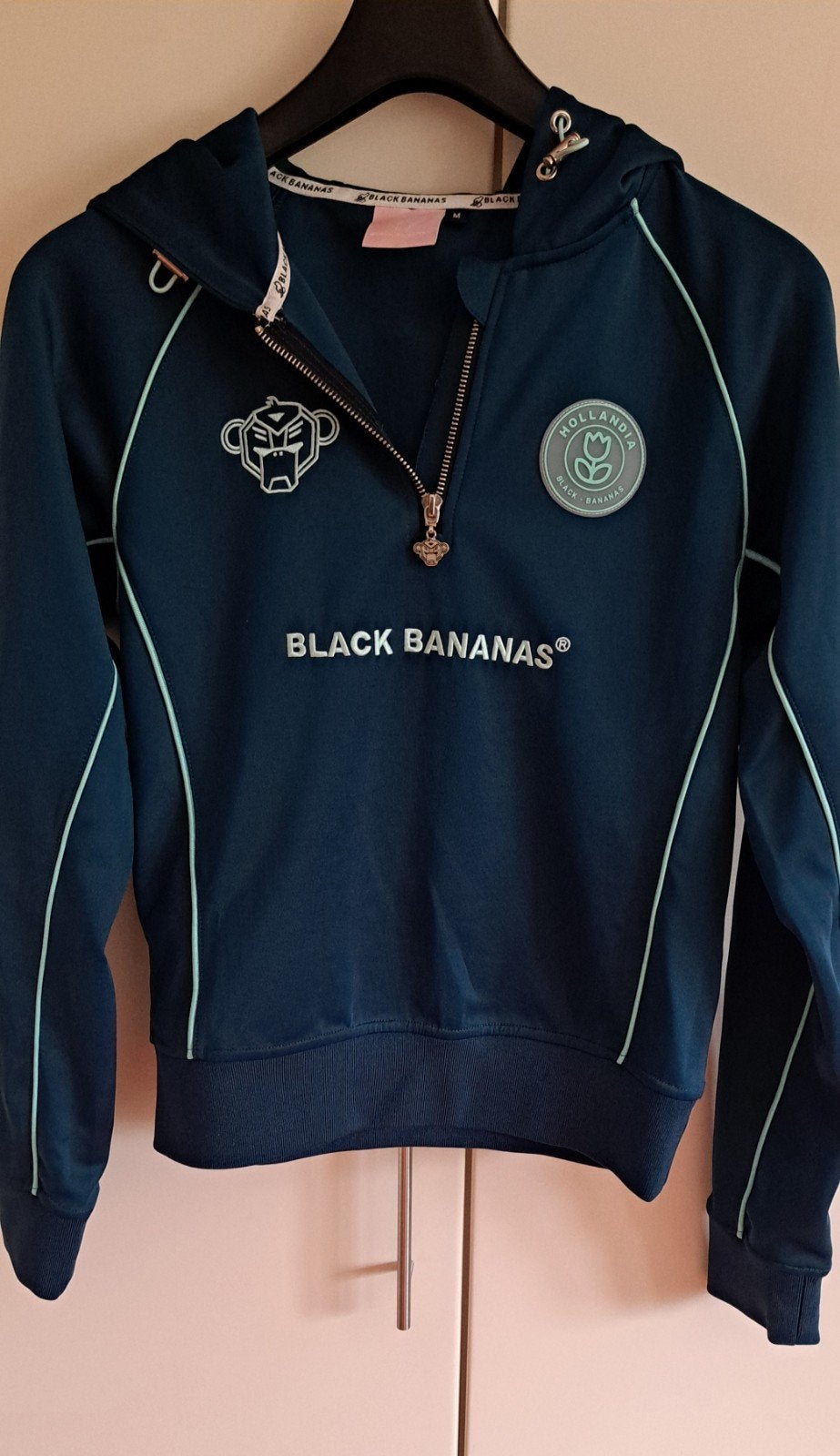 Black Bananas trainingspak maat M, Kleding | Dames, Huispakken, Blauw, Zo goed als nieuw, Black Bananas, Ophalen