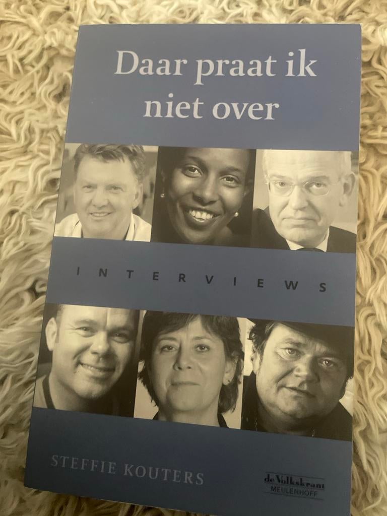 Daar praat ik niet over - Interviews door Steffie Kouters, Boeken, Ophalen of Verzenden, Gelezen, Eén auteur