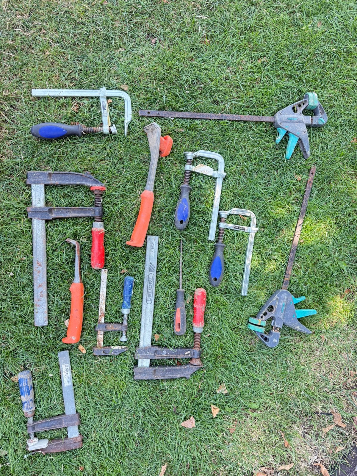 Partij lijmklemmen & snelspanklemmen – diverse maten, Doe-het-zelf en Verbouw, Gereedschap | Boormachines, Ophalen, Gebruikt