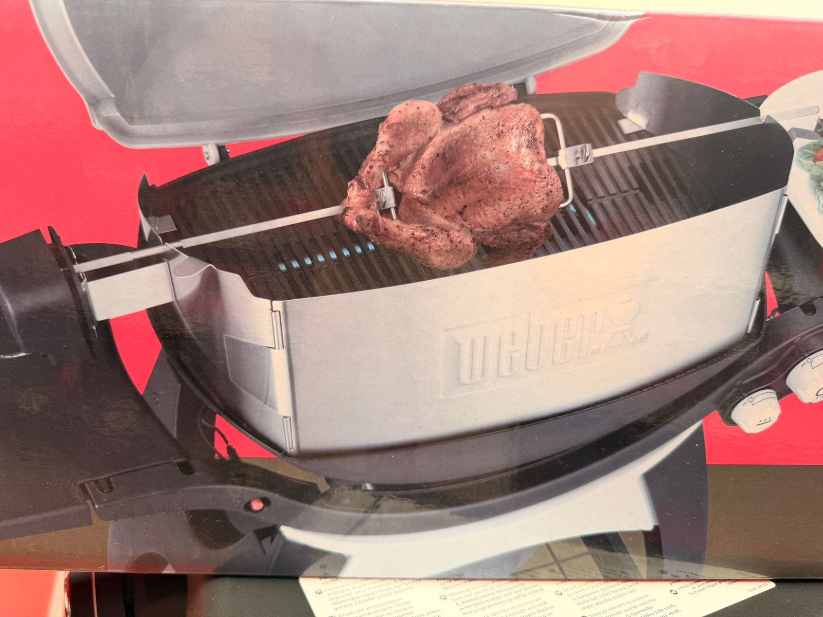 Braadspit voor Weber Q300/Q3000, Tuin en Terras, Barbecue-accessoires, Ophalen of Verzenden, Nieuw