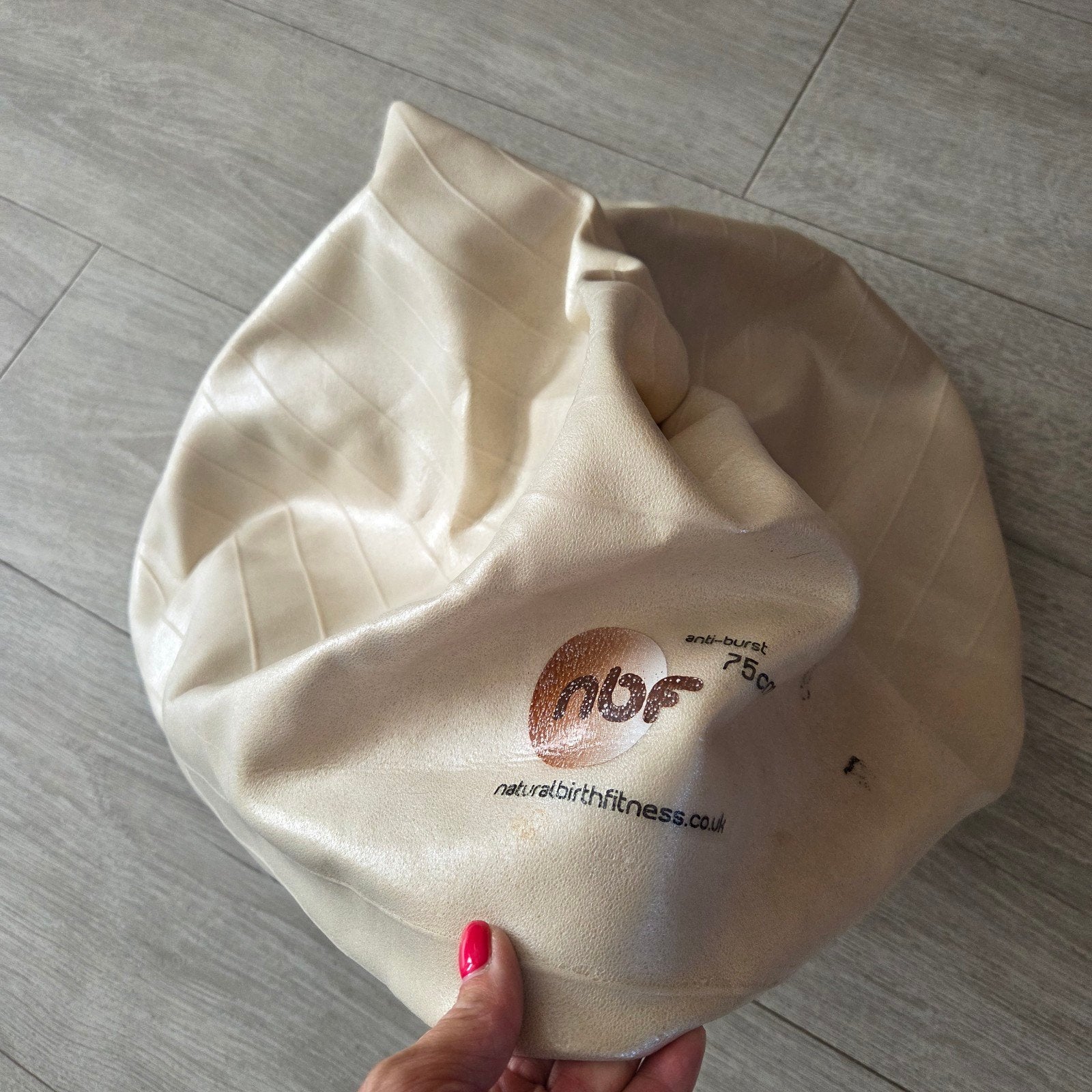 NBF Fitnessbal - Anti-burst 75cm, Ophalen of Verzenden, Gebruikt, Fitnessbal