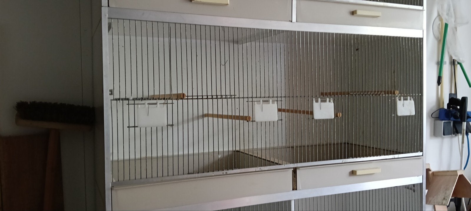 stapelbare vogelkooien 3 stuks met 1 onderkast, Ophalen
