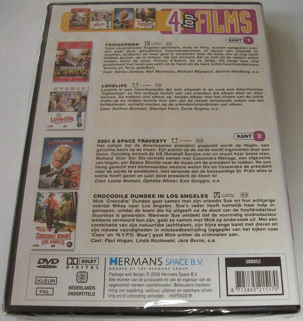 Film-Pack *** 4 TOP FILMS *** 4-Films NIEUW, Engels, Alle leeftijden, Nederlands, Ophalen of Verzenden