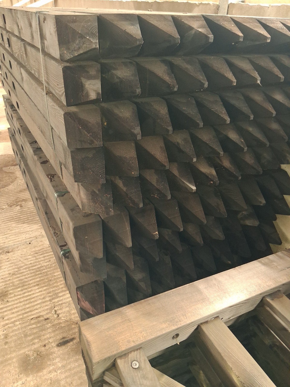 Doorsteek omheining hout, paardenbak, balken, palen, Dura2, Ophalen, Nieuw, Hout, Overige typen