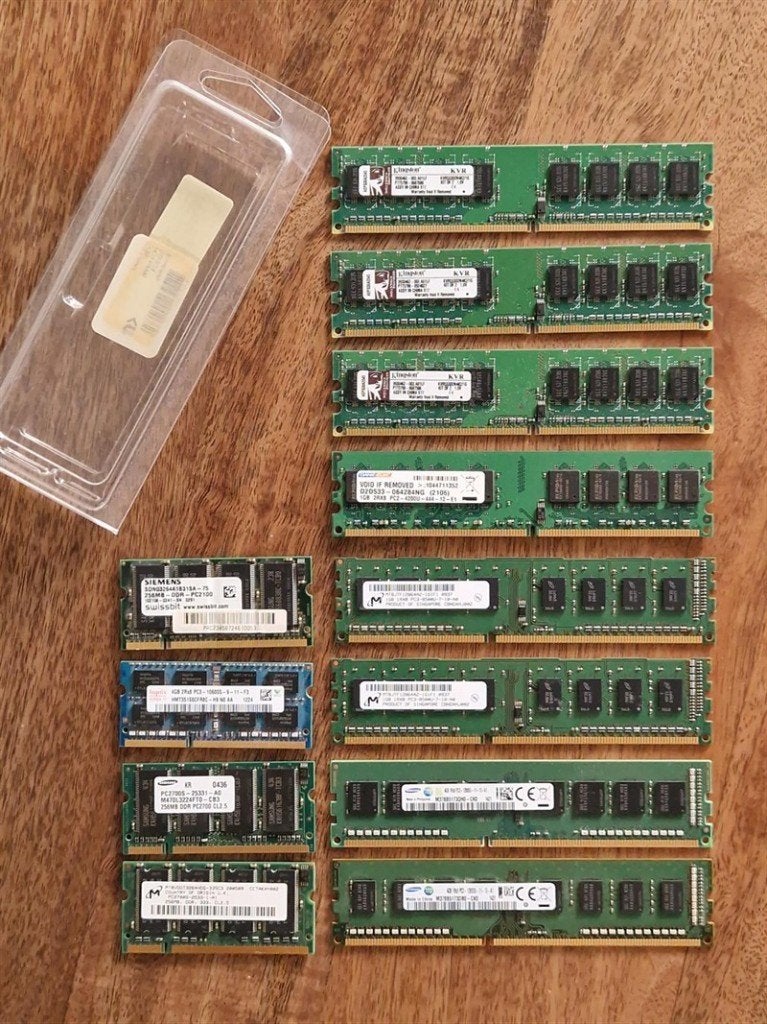 Partij RAM geheugen – DDR1 / DDR2 / DDR3 – desktop & laptop, DDR3, Ophalen of Verzenden, Zo goed als nieuw, Desktop